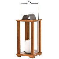 Classic Wood Candle Lantern