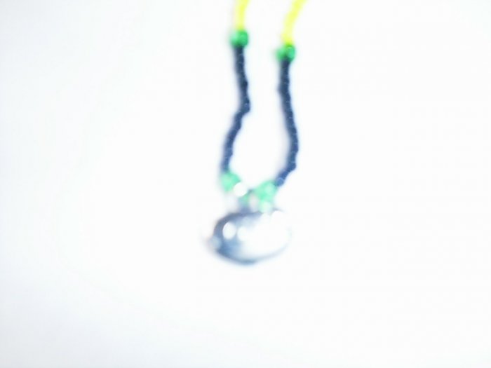1 dozen assorted 20" glass beaded necklaces with "love" charm