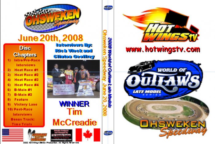 DVD - 2008 World of Outlaws Late Models from June 20th