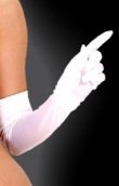 Elbow Length Satin Gloves