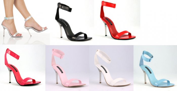 "Fresh" - Women's Open Toe Ankle Strap Heels/Shoes