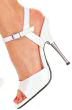 Entice - Women's Strappy Sandals with Ankle Buckle and Metallic Heel