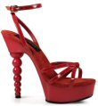 Blossom - Women's Strappy Shoes and Segmented Heel
