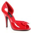 "Seduce" - Women's Peep Toe D'Orsay Pumps/Shoes with Bow Accent