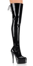 Revenge - Women's Thigh High Fetish Boots with Rear Lacing