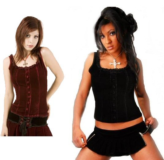 Junior / Missy Velvet Tops with Front Button Up