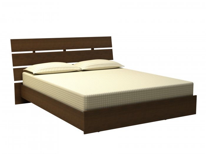 60" Queen Size Bedroom Platform Bed with Headboard