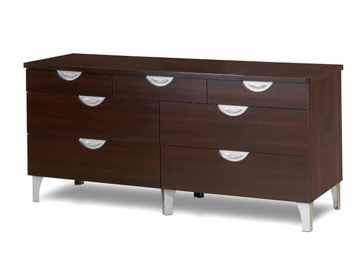 Seven (7) Drawer Espresso Bedroom Dresser Chest Clothes Storage Organizer