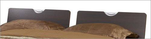 Full Double Size Platform Bed Heaboard in a Rich Espresso Finish