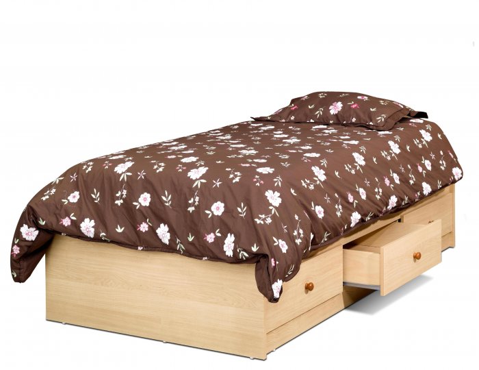 Three (3) Drawer Storage Kids Bedroom Twin Platform Mates Bed