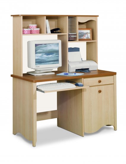 Student Bedroom or Office Computer Desk Writing Table w/Drawer and Storage