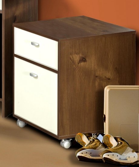 Mobile Office File Cabinet Chest - Paper Filing Storage Unit