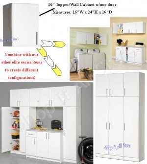 Modular Kitchen Cabinets on White 16  Kitchen Bath Laundry Garage Cubbie Cabinet Modular Storage