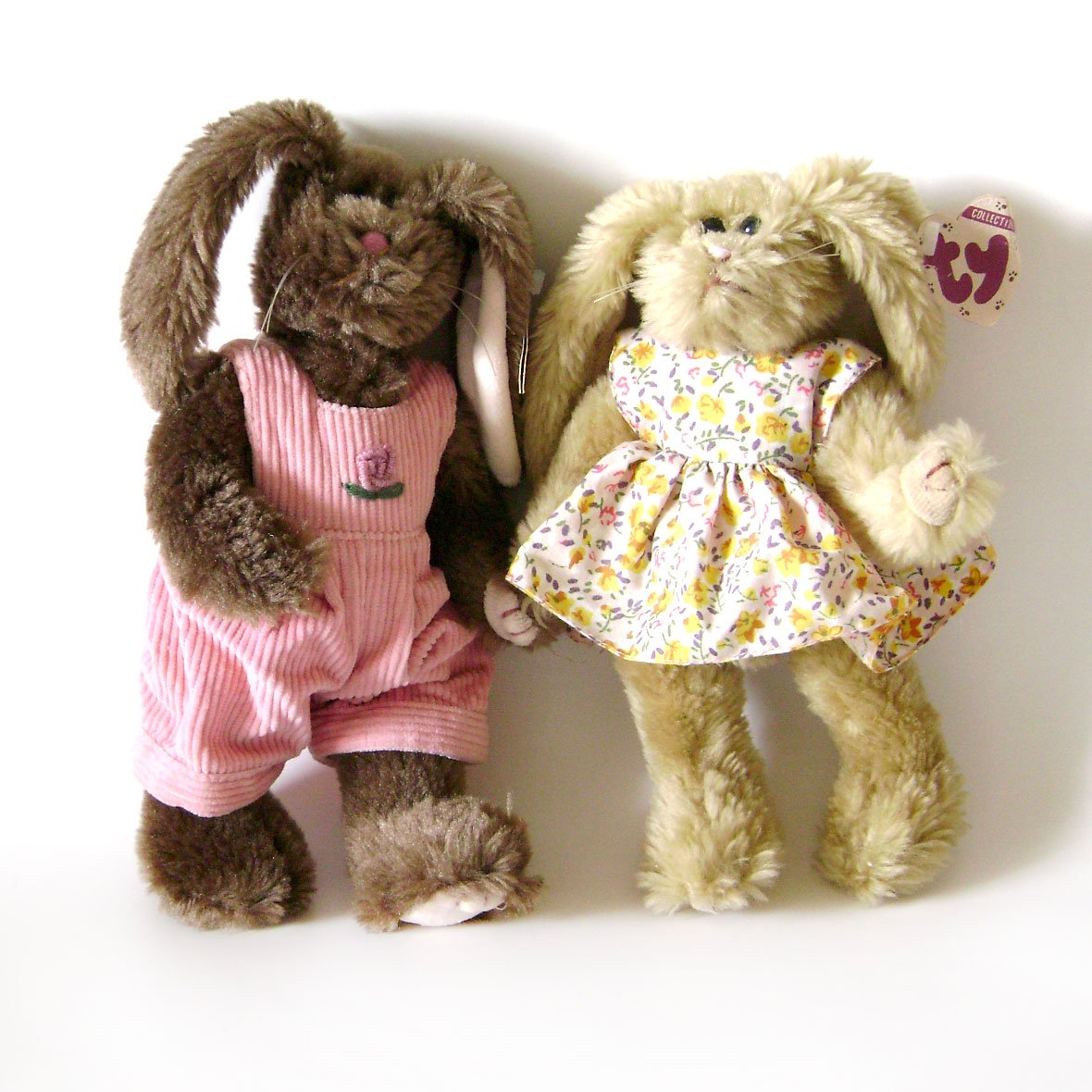 Ty Collectibles Rose & Shelby. Bean Bag Beanie