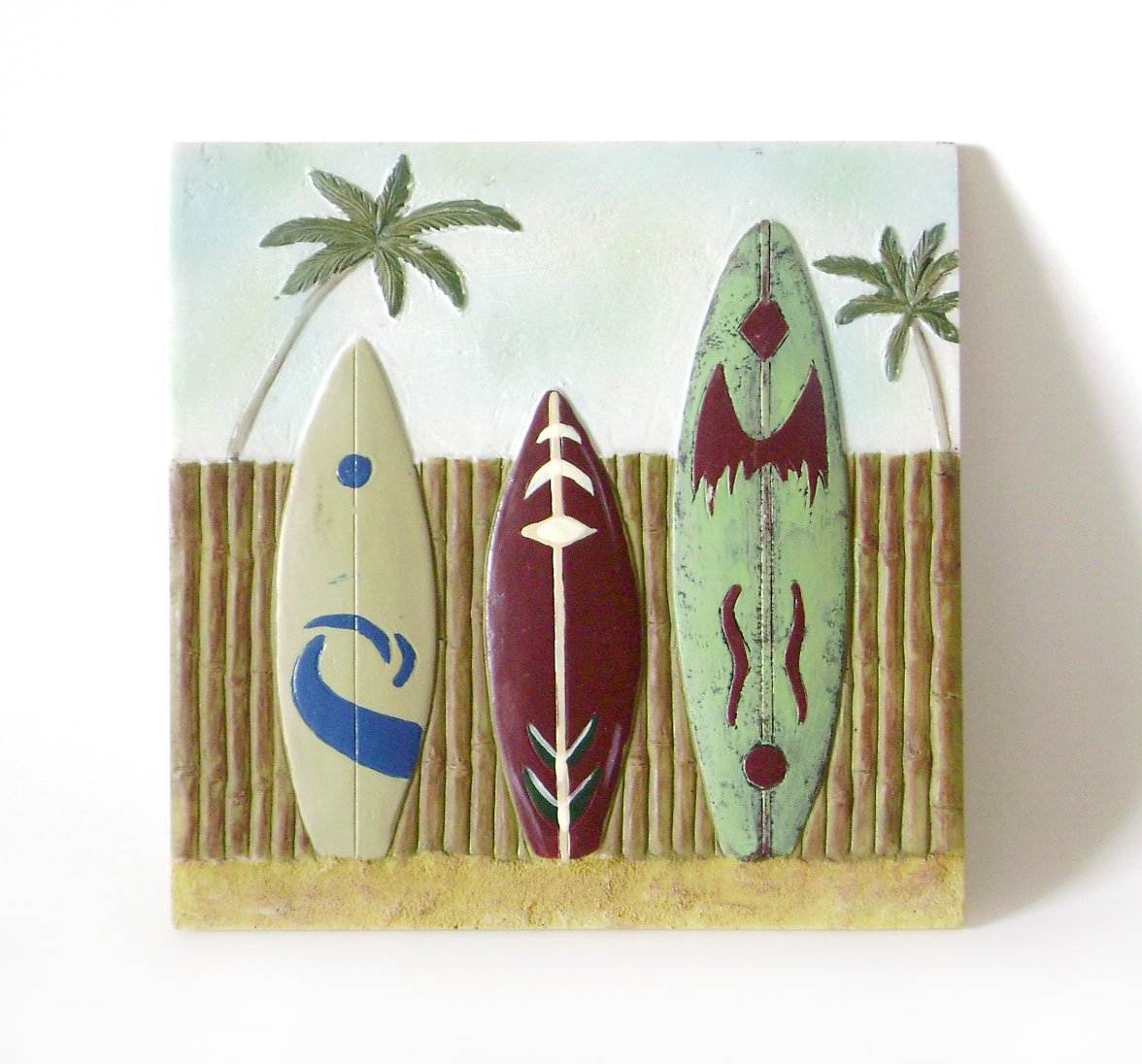 Very Cool Looking Surfboard Wall Plaque Great Shape
