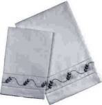 Embroidered White Guest Towels