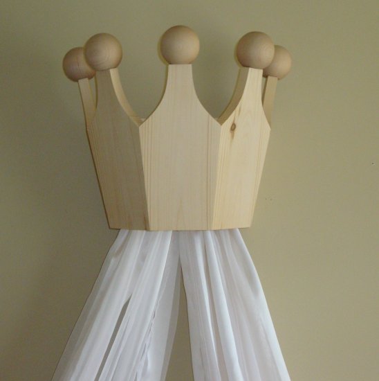 Large Pine Bed Crown / Valance / Canopy for Kids Room