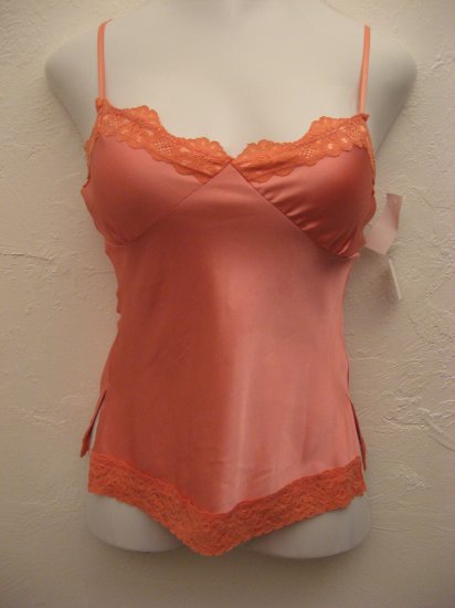 Sexy Pink Satin Lace Camisole - Moa Moa (Small) New With Tags