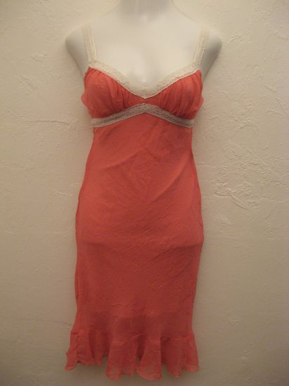 Trendy Baby Pink Spaghetti Strap Dress with Lace Lining - Wet Seal (Small)