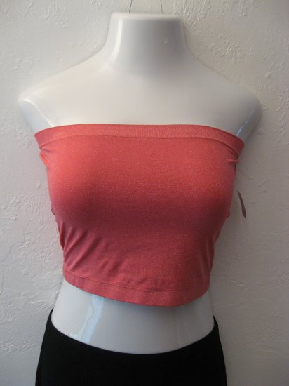 Sexy Baby Pink Sparkle Tube Top - Victoria Secret Body Collection (Large)