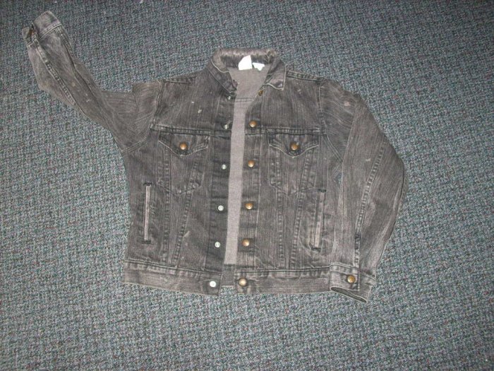 Boys Black Jean Jacket size 18