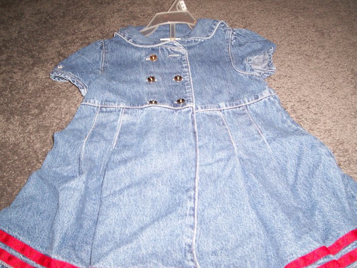 Faded Glory Toddler 3T Jean Dress