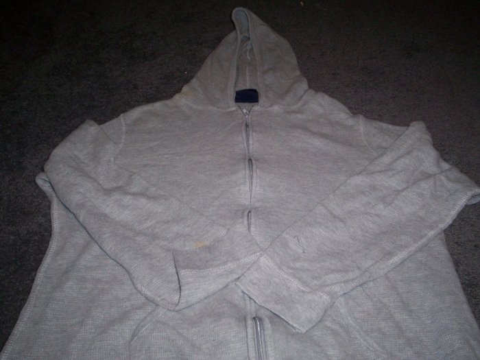 Zippered Hooded Sweat Shirt Size 1X