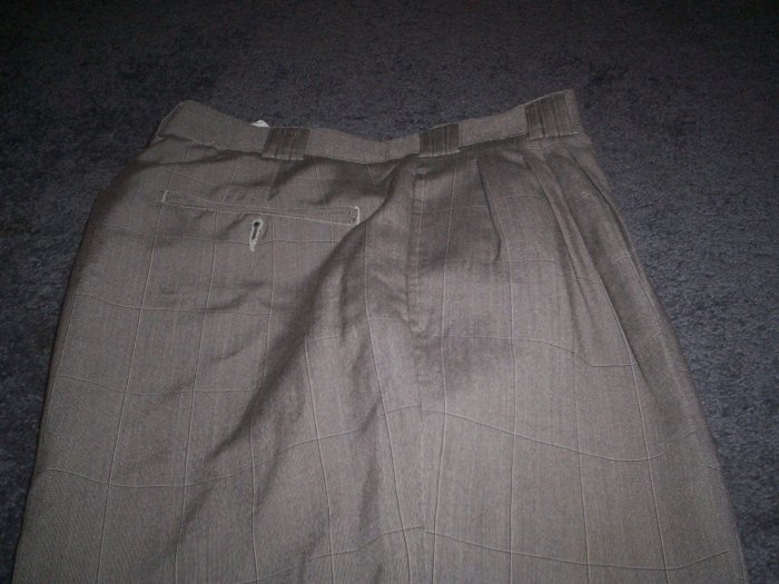 Men's Identity Itialian Brown Slacks Size 32m