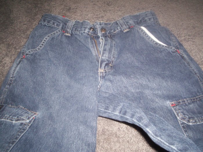 Boy's Wrangler Carpenter Blue Jeans size 14 with Adjustable waist