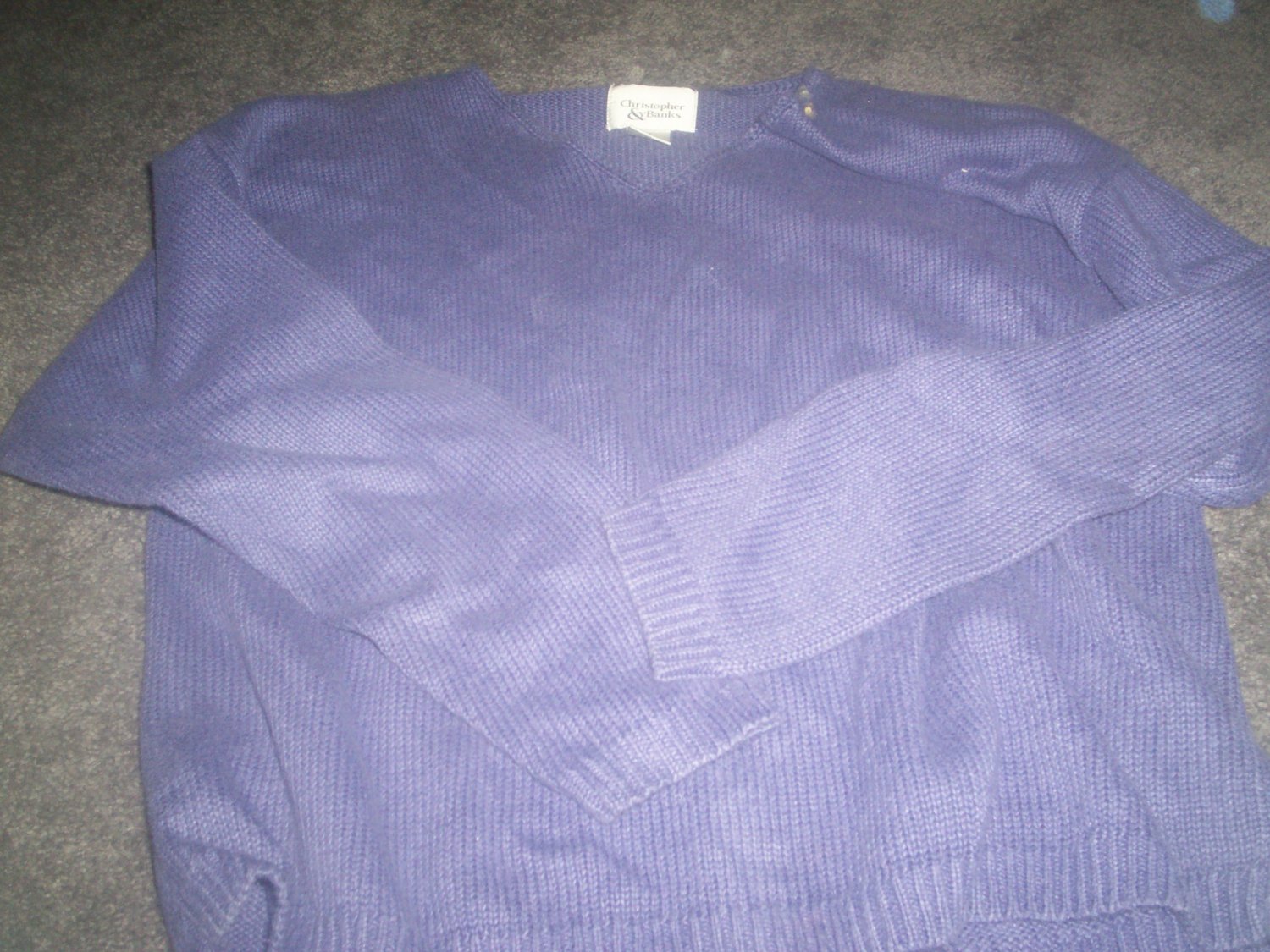 Women's Purple Christopher Banks Sweater size M