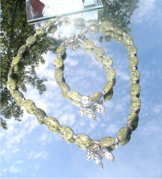 Rhyolite Cropped/uncropped Boxer Dog Pewter Pendant Bead Necklace Bracelet Set