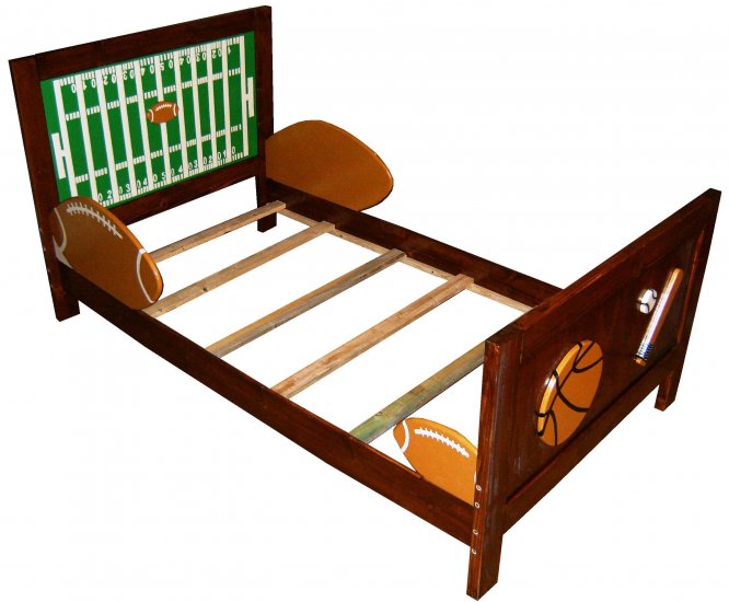 Sports Theme Twin Bed For Boys Room Any Sport Team Colors