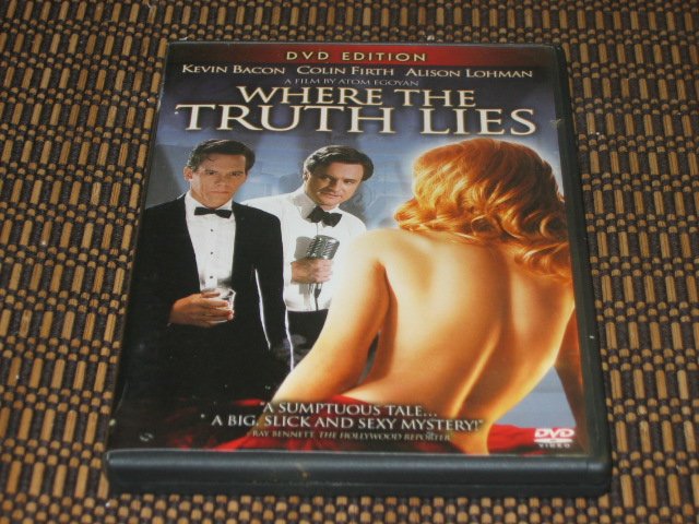 Where The Truth Lies DVD Colin Firth & Kevin Bacon Mint!