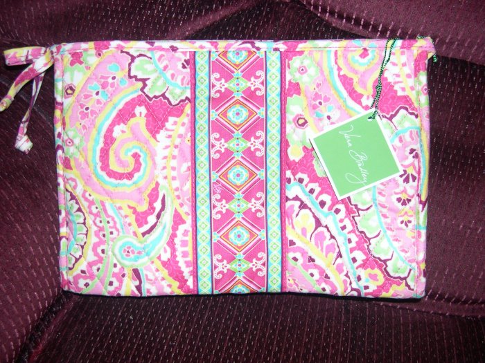 Vera Bradley Large Bow Cosmetic Capri Melon tags never used