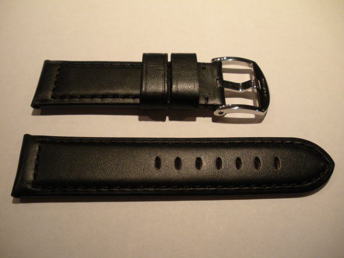 24mm Flat Black Leather Strap only for Panerai