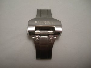 NEW STYLE Brushed Stainless Deployment Buckle Clasp for PANERAI
