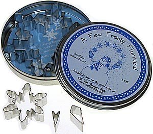 Snowflake Set in Storage Tin - 5 Pieces, L415