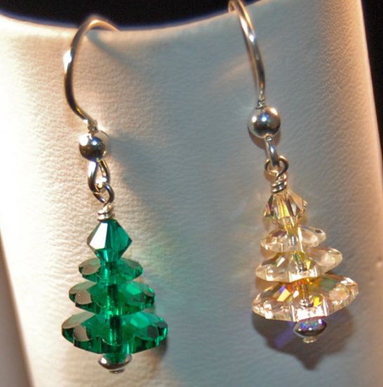 Swarovski Tree Earrings