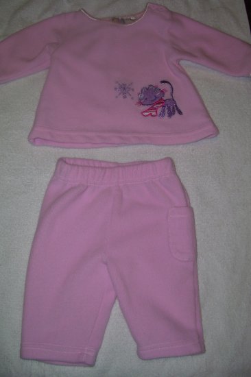 2pc. Outfit With Purple Kitty