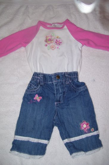 2pc. Blue Jeans Outfit