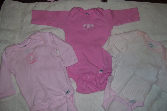 3pk. Long-Sleeve Onesies