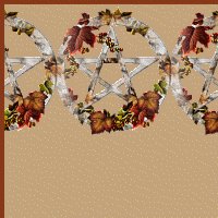 Autumn Leaves Pentagram Ebay, OLA, Overstock Ad Listing Template Html Web Page #099