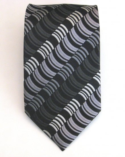 Wave Stripe Silk Tie