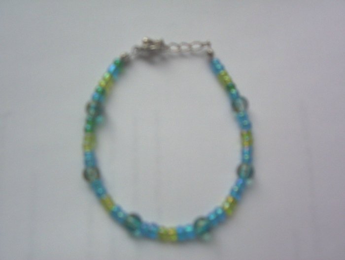 Turquoise and Green Bracelet