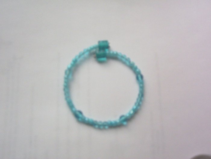 2 tone Turquoise spring bracelet