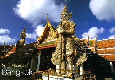 Giant Guardians Bangkok Postcard