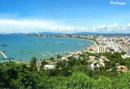 Pattaya Bay postcard