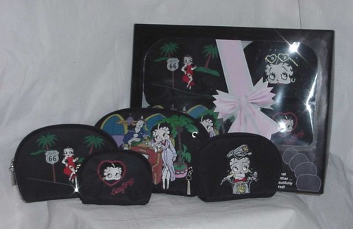 BETTY BOOP - Route 66, Purse-N-Handbag 4 Bag GIFT-SET