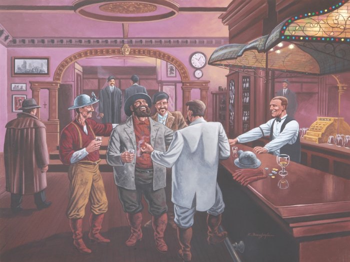 Shute's Bar 1890-Calumet Michigan-Historical Mining-SALE! 20% OFF!
