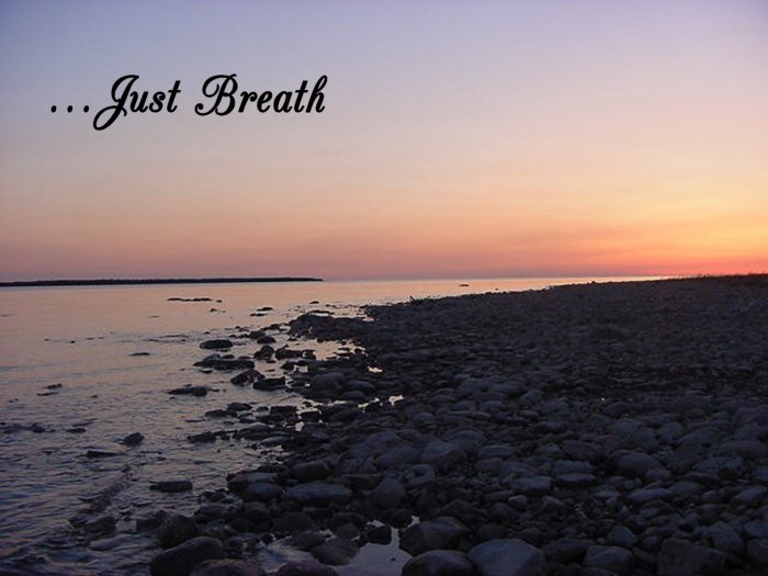 JUST BREATH**INSPIRATIONAL**8"X10"**Framed Art